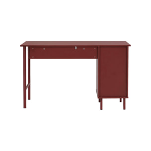 Bureau décor bois et métal 1 tiroir 1 porte ELLIE