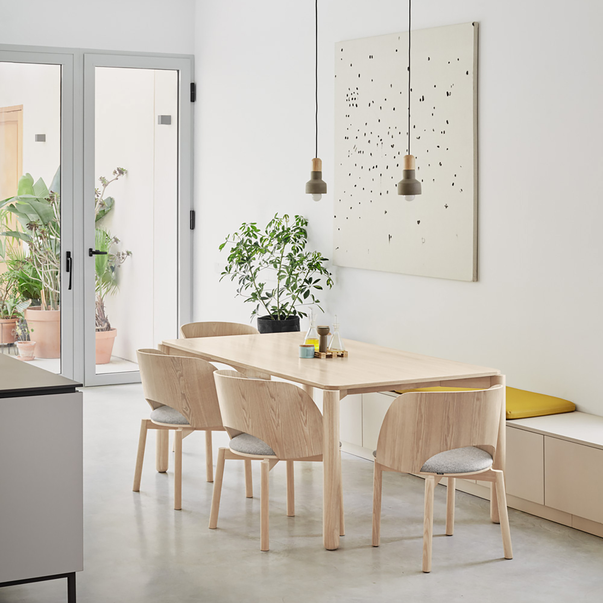 Silla Dam natural claro 2P/Caja