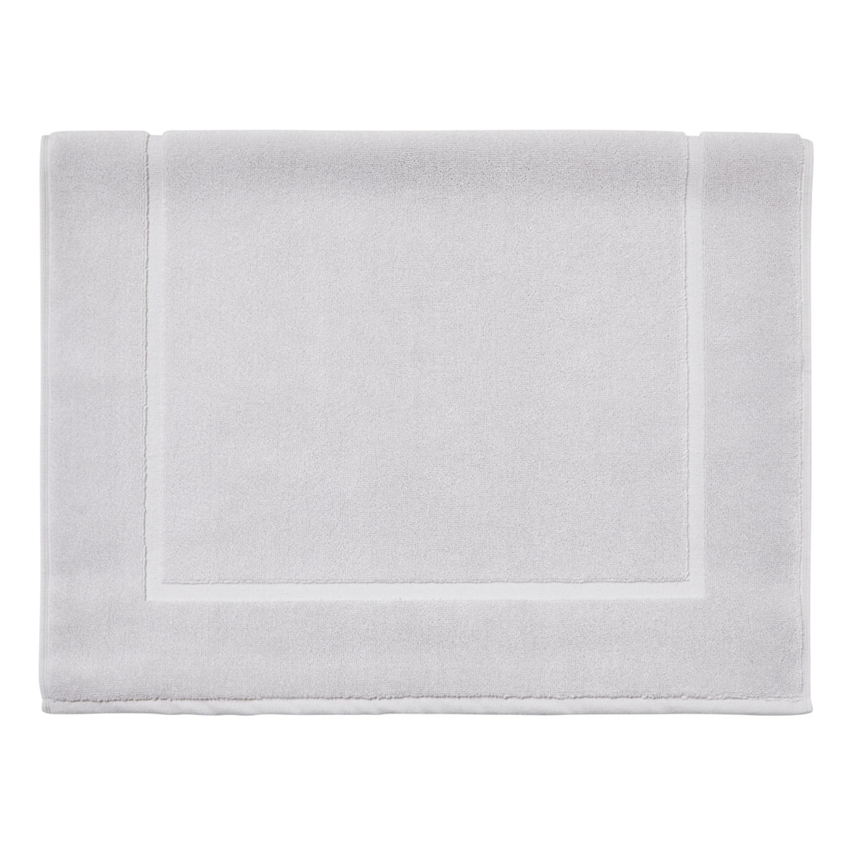 Tapis de bain uni en coton, AQUA, Gris