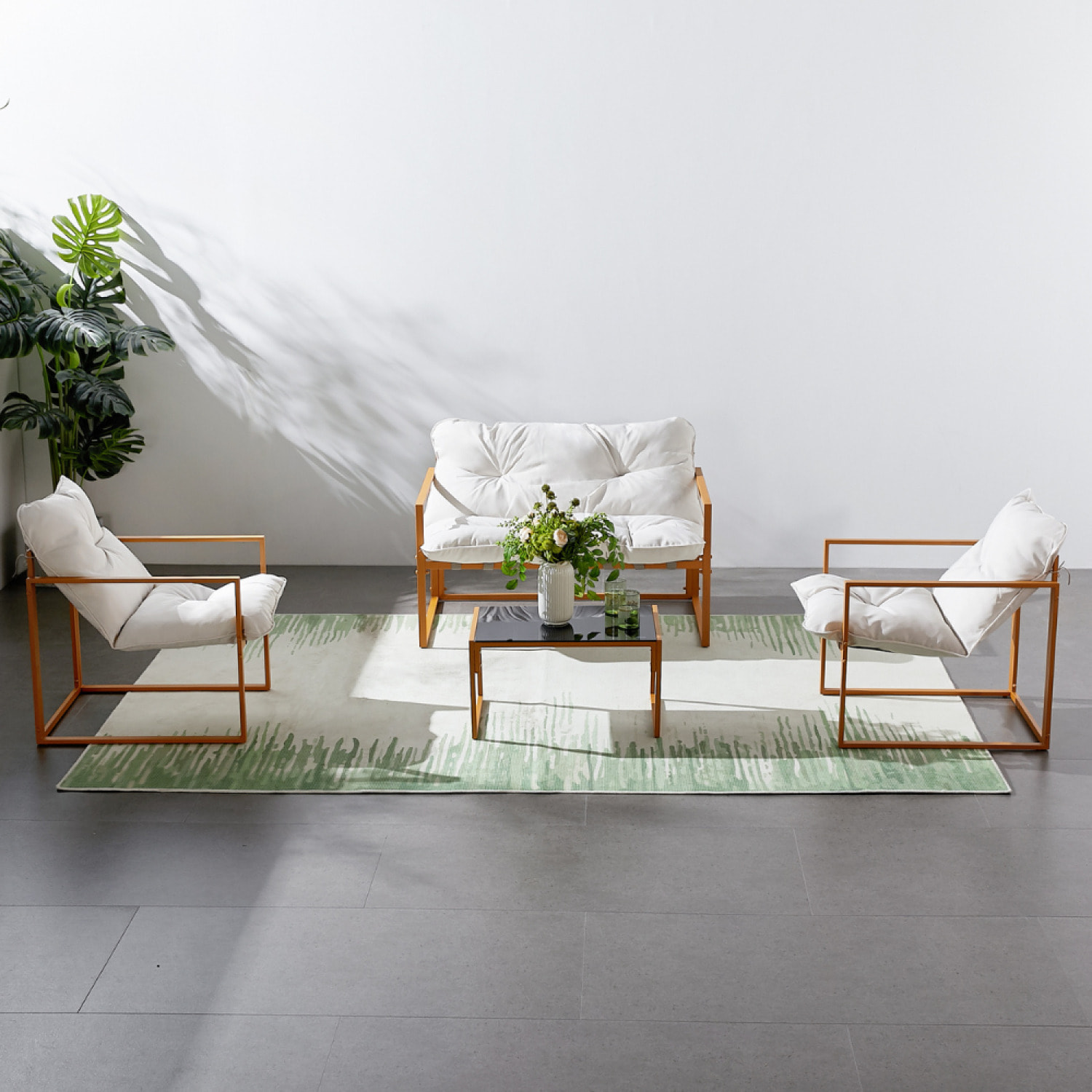 Salon de jardin effet bois LANA