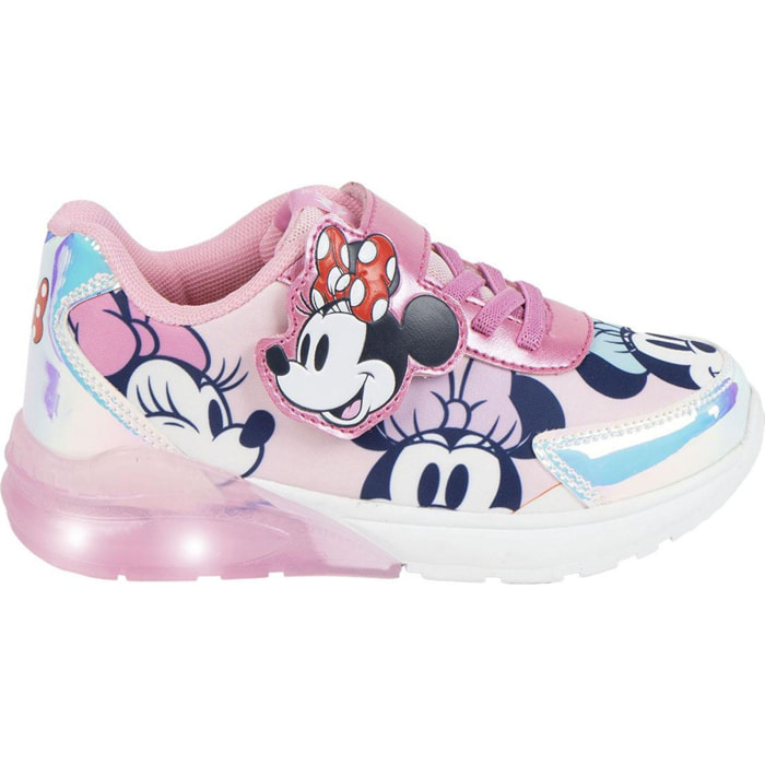 Deportiva Suela Tpr Con Luces Minnie
