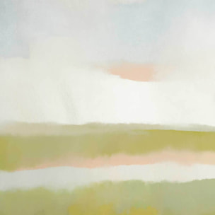 Papier peint Horizon absolu vert olive & turquoise Intissé