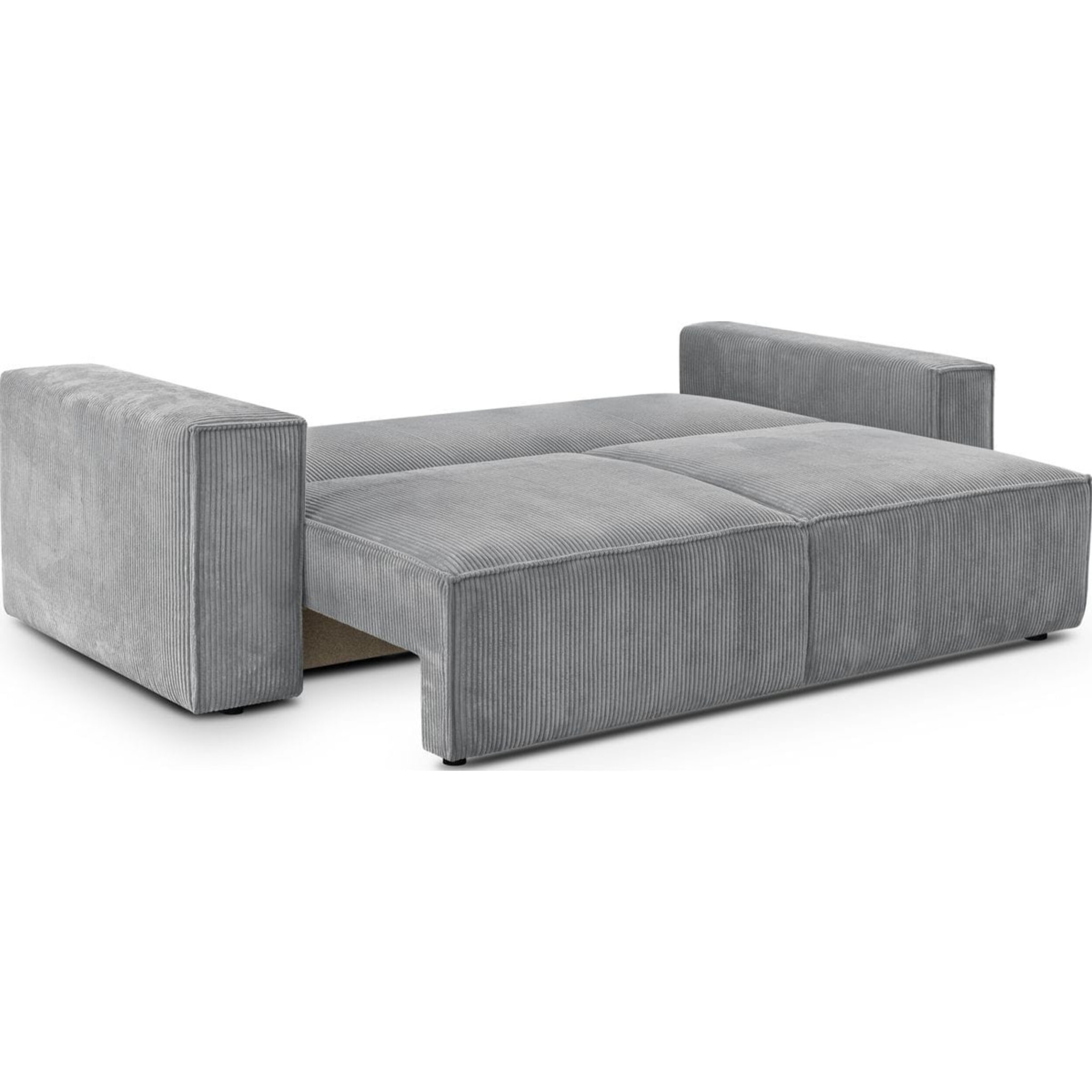 Canapé convertible 3 places en velours côtelé - HARPER