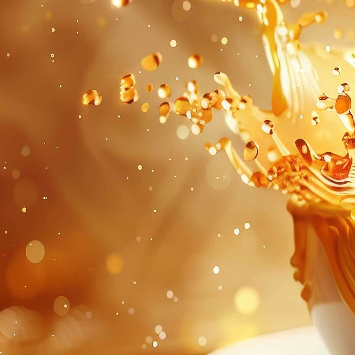 Tableau éclat doré dans une tasse Toile imprimée