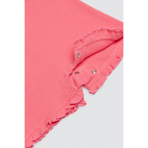 Set per neonati: maglietta a maniche corte e salopette Raspberry