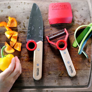 Set de couteaux OPINEL Coffret Le Petit Chef Rouge CE