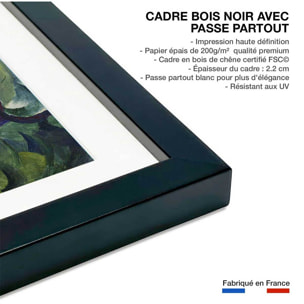 Poster Promenade- Macke August Affiche sous cadre noir