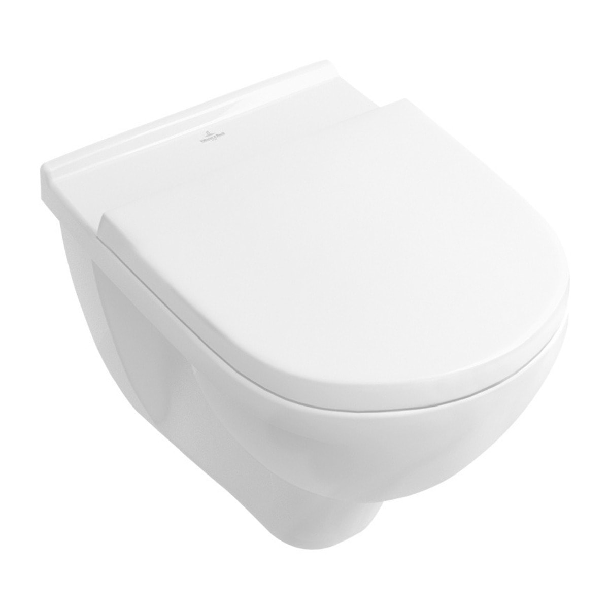 Pack WC Bati-support Geberit Duofix + WC Cuvette a fond creux sans bride O.novo Villeroy & Boch + Abattant softclose + Plaque bl