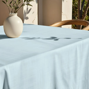 Nappe anti-taches au toucher tissu Bleu