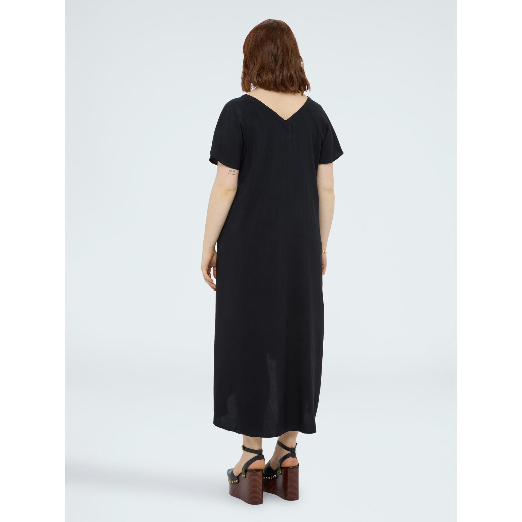 Fiorella Rubino - Vestito lungo in viscosa - Nero