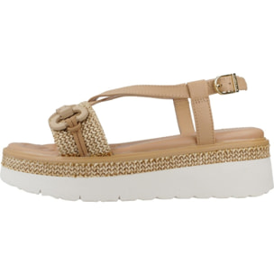 Sandalias Mujer de la marca STONEFLY  modelo SOLES 4 NAPPA LTH/RAFFIA Brown