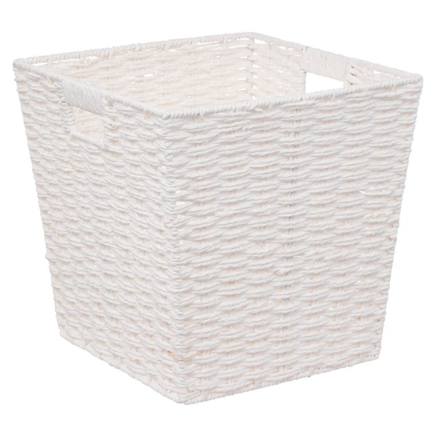 Panier vannerie 31x31cm "Mix N' Modul" blanc