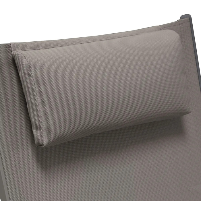 Appui-tête "Adaptia" noisette 40x22x6cm en texaline