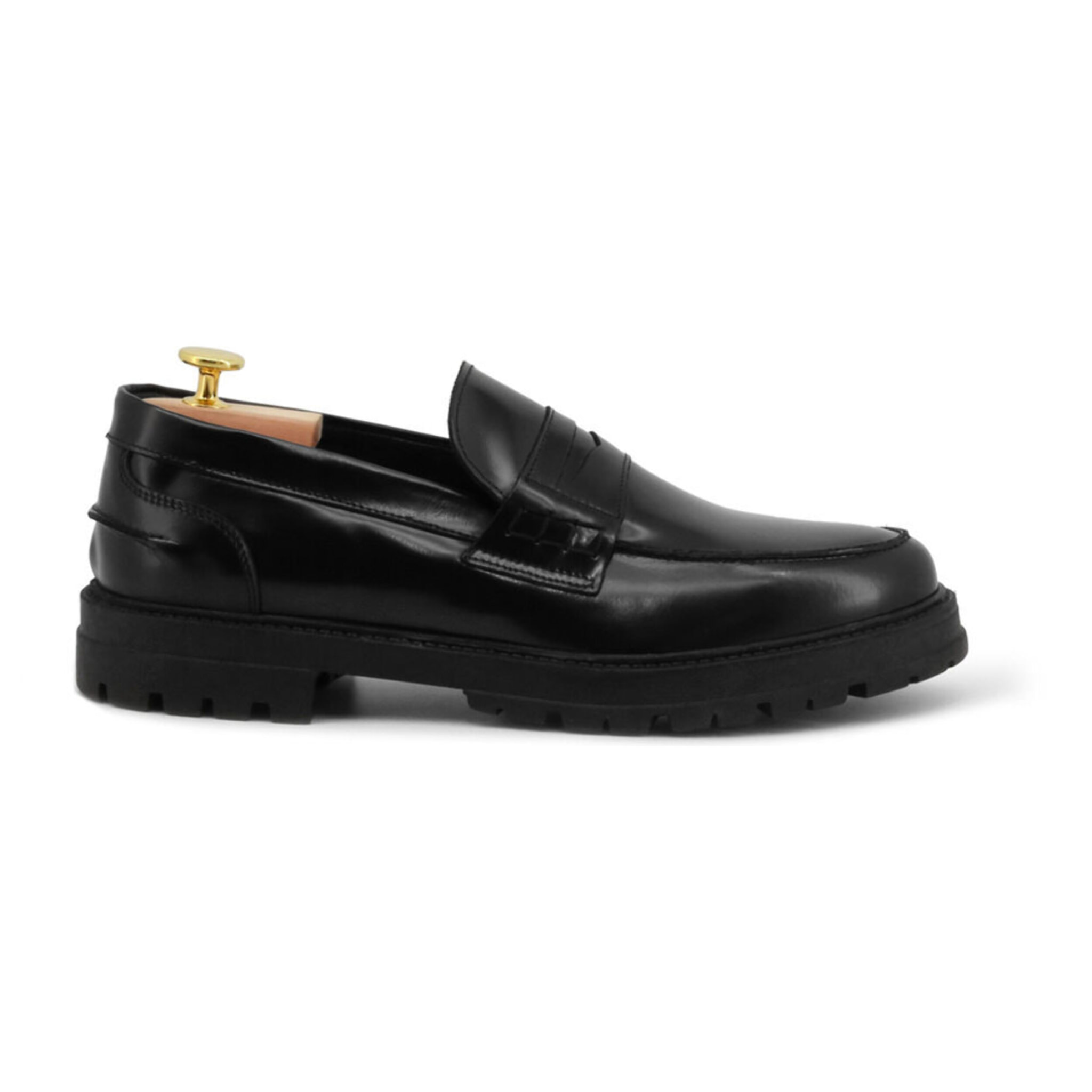 Zapatos Loafers para Hombre - Duca di Morrone Zeno Leather Black