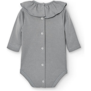 Body bebé manga larga cuello volante