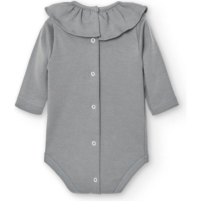 Body bebé manga larga cuello volante