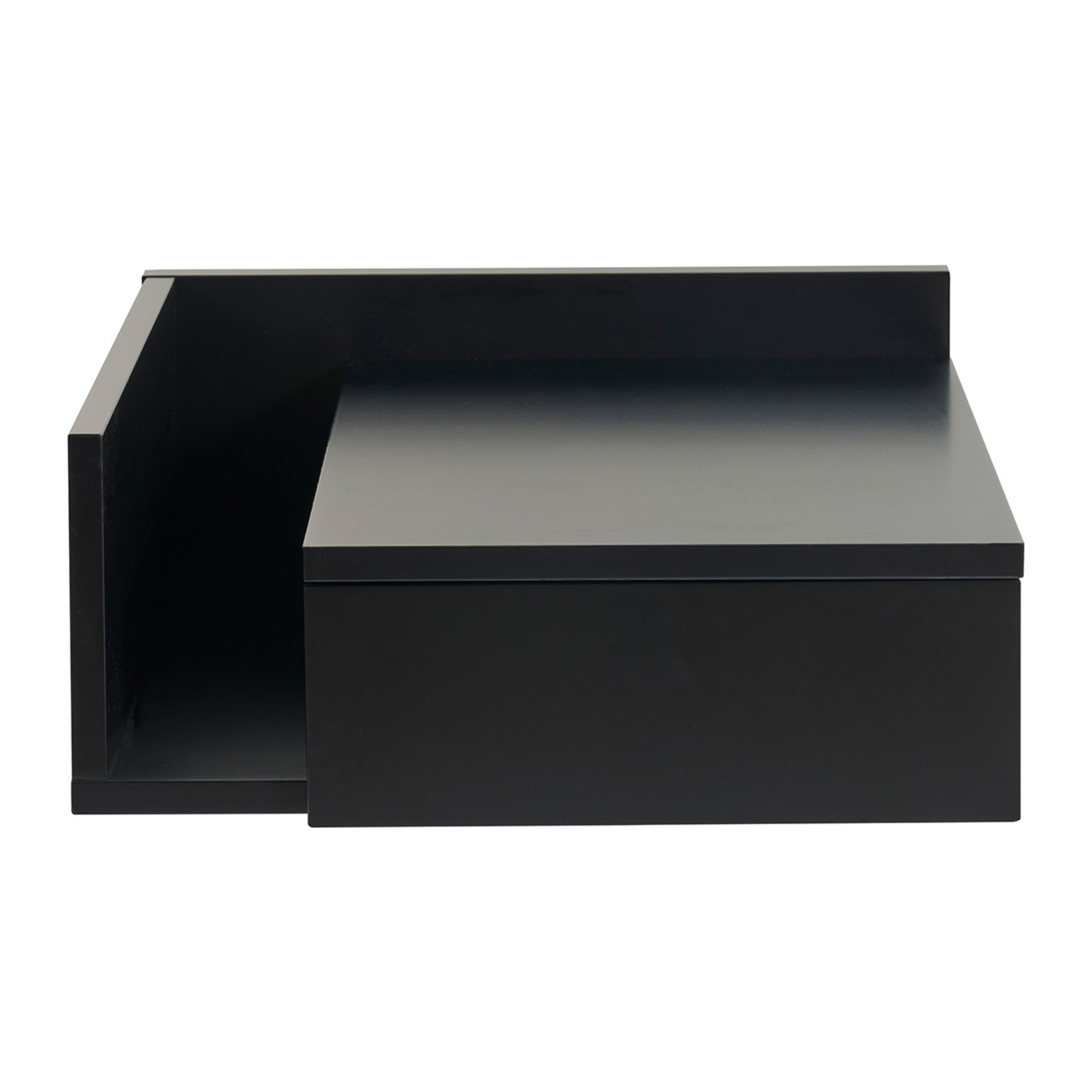Table de chevet murale noire avec tiroir NASTY