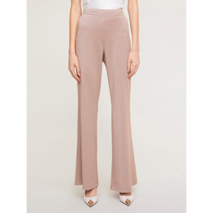 Motivi - Pantaloni flare lurex - Beige