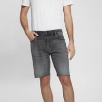 Bermuda Wyatt - coton - gris denim
