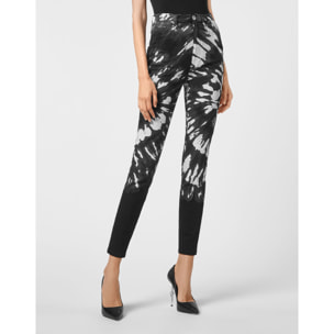 PHILIPP PLEIN Jegging de cintura alta TIE DYE