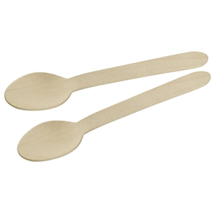 Lot de 30 cuillère à café en bois pour pique-nique Fackelmann Move