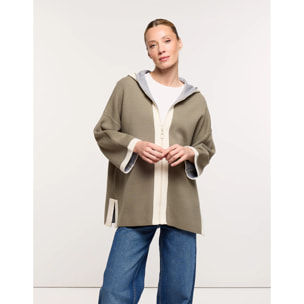 Chaqueta Poncho Caqui - Melbina