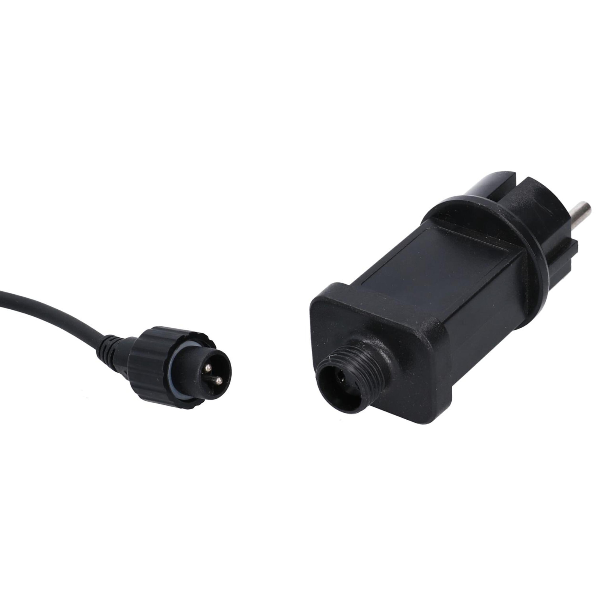 Catena da 5M con 10 lampadine in vetro a luce multicolor alimentazione fissa per uso esterno