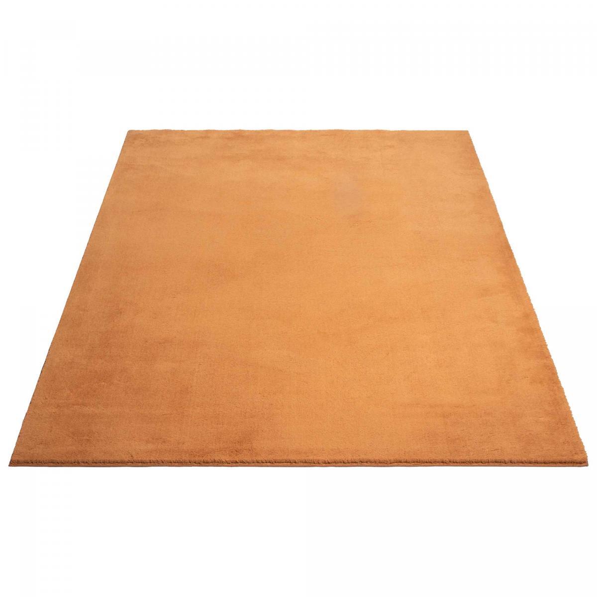 Tapis salon MITA, soft et soyeux, tapis uni à l'aspect Shaggy