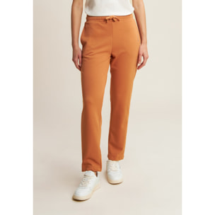 Jogger regular fit in french terry con logo laterale