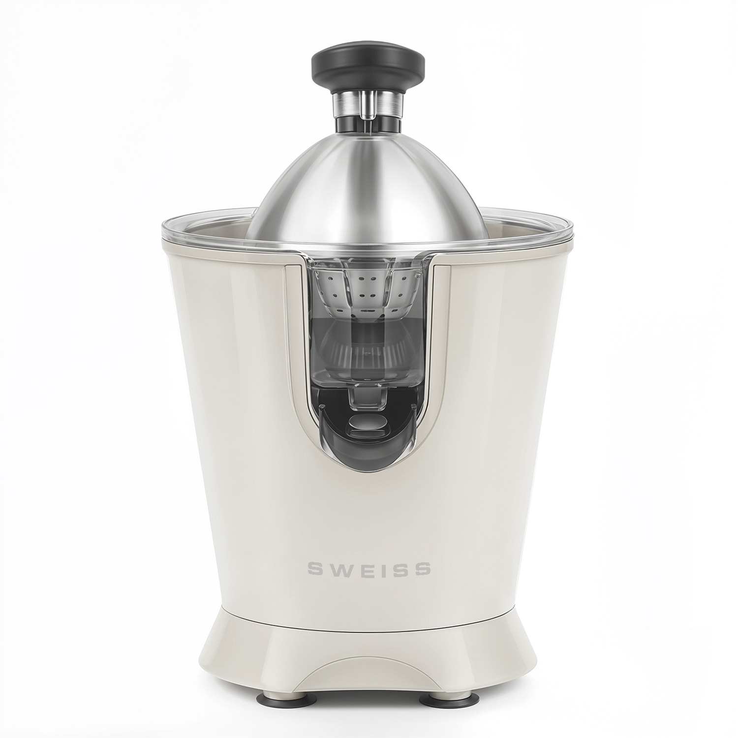 Exprimidor eléctrico ZEST8, SWEISS, Vertedor antigoteo
