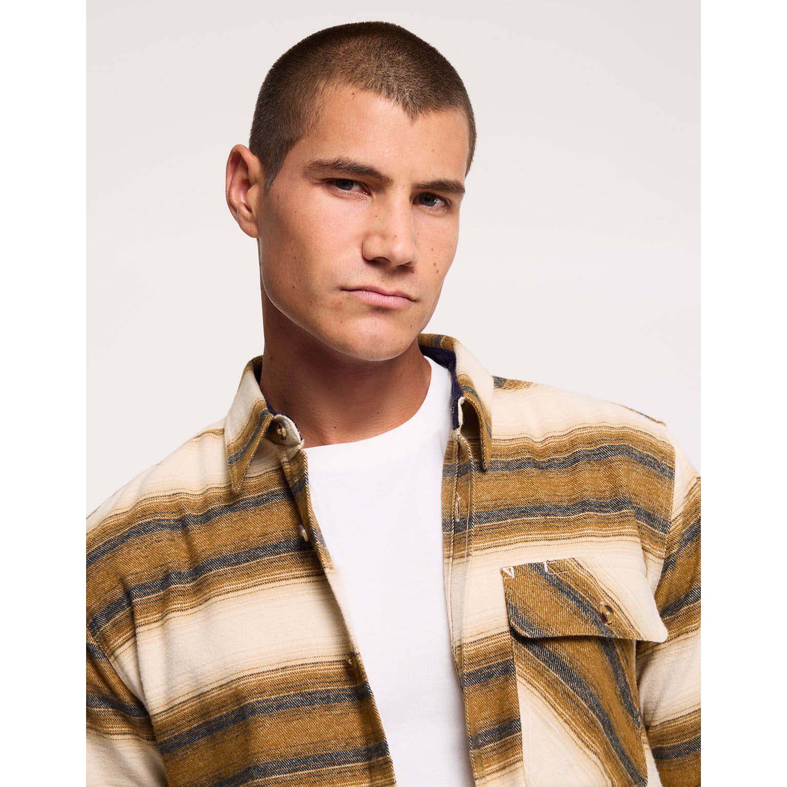 Sobrecamisa a Cuadros Marrón - Ramba