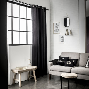 Rideau 100%coton Finition Avec Oeillets Gold