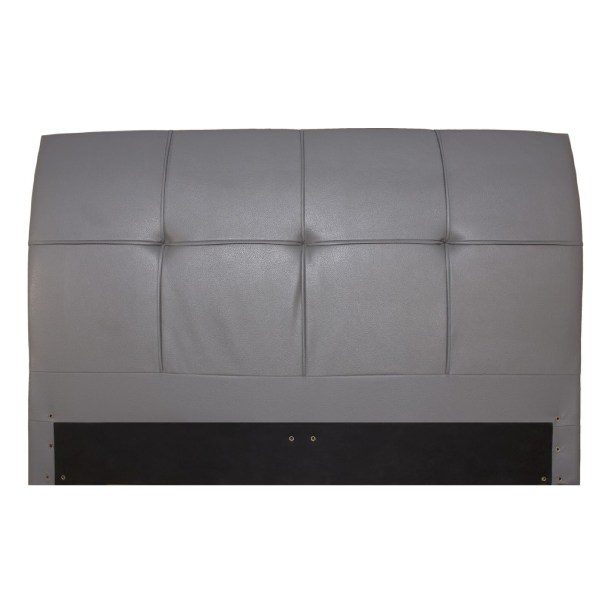 Lit Wallace Simili cuir gris : Sommier Déco, Confort et Design Exceptionnels