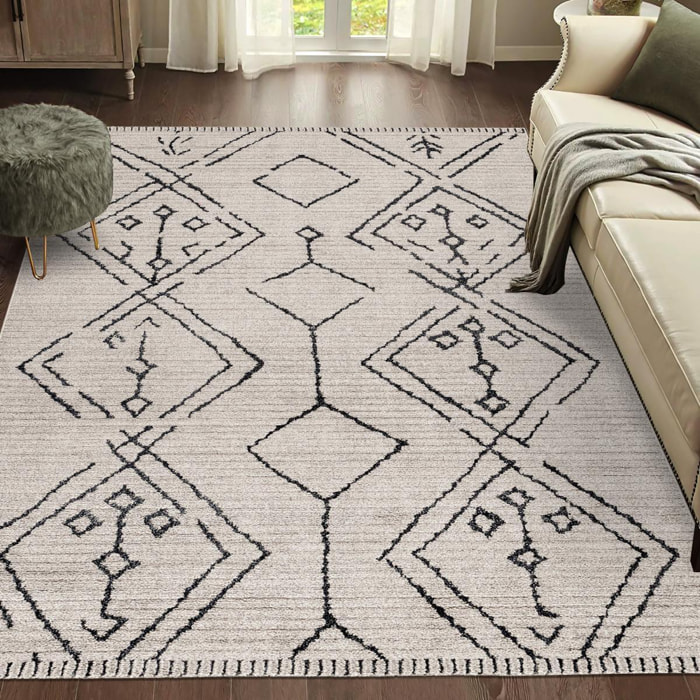 Tapis berbère tissé motifs ethno-chic GIFE