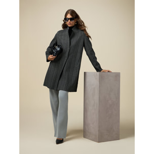 Oltre - Double fabric midi coat - Gris