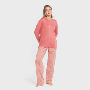 Pigiama lungo da donna leonor soft