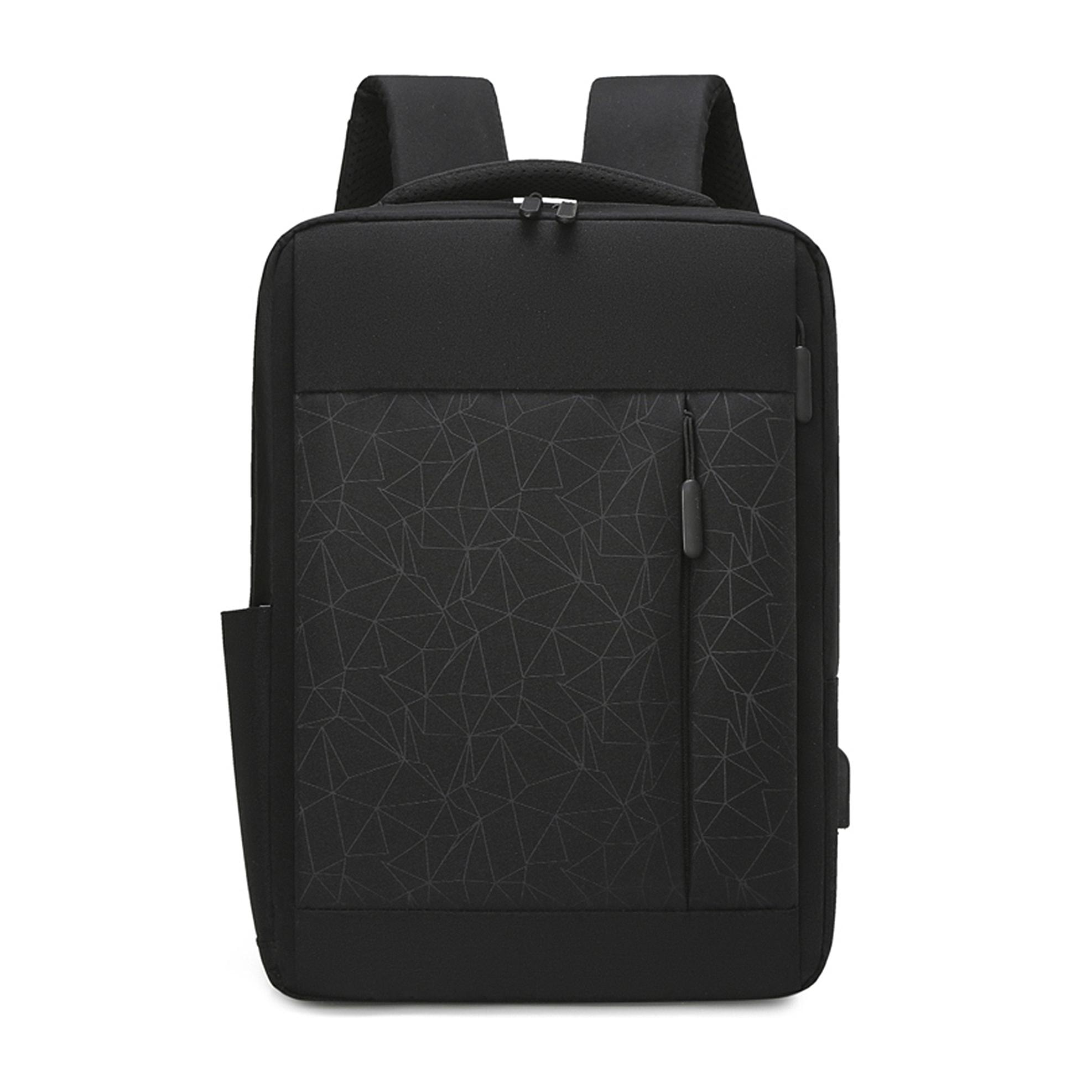 DAM Mochila para Laptop con interfaz de carga USB. 30x11x42 Cm. Color: Negro