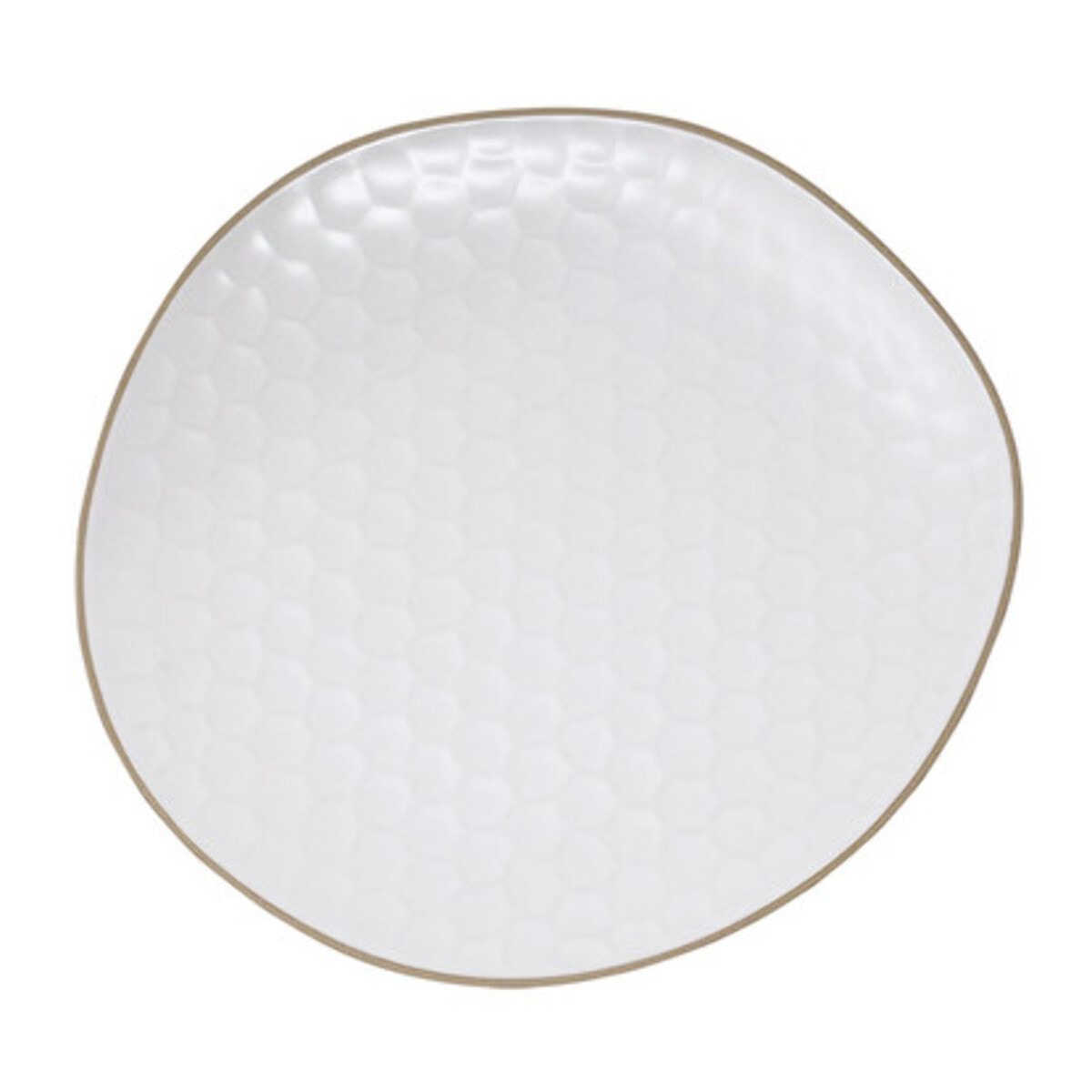 Set 6 piatti fondi Impronte in stoneware