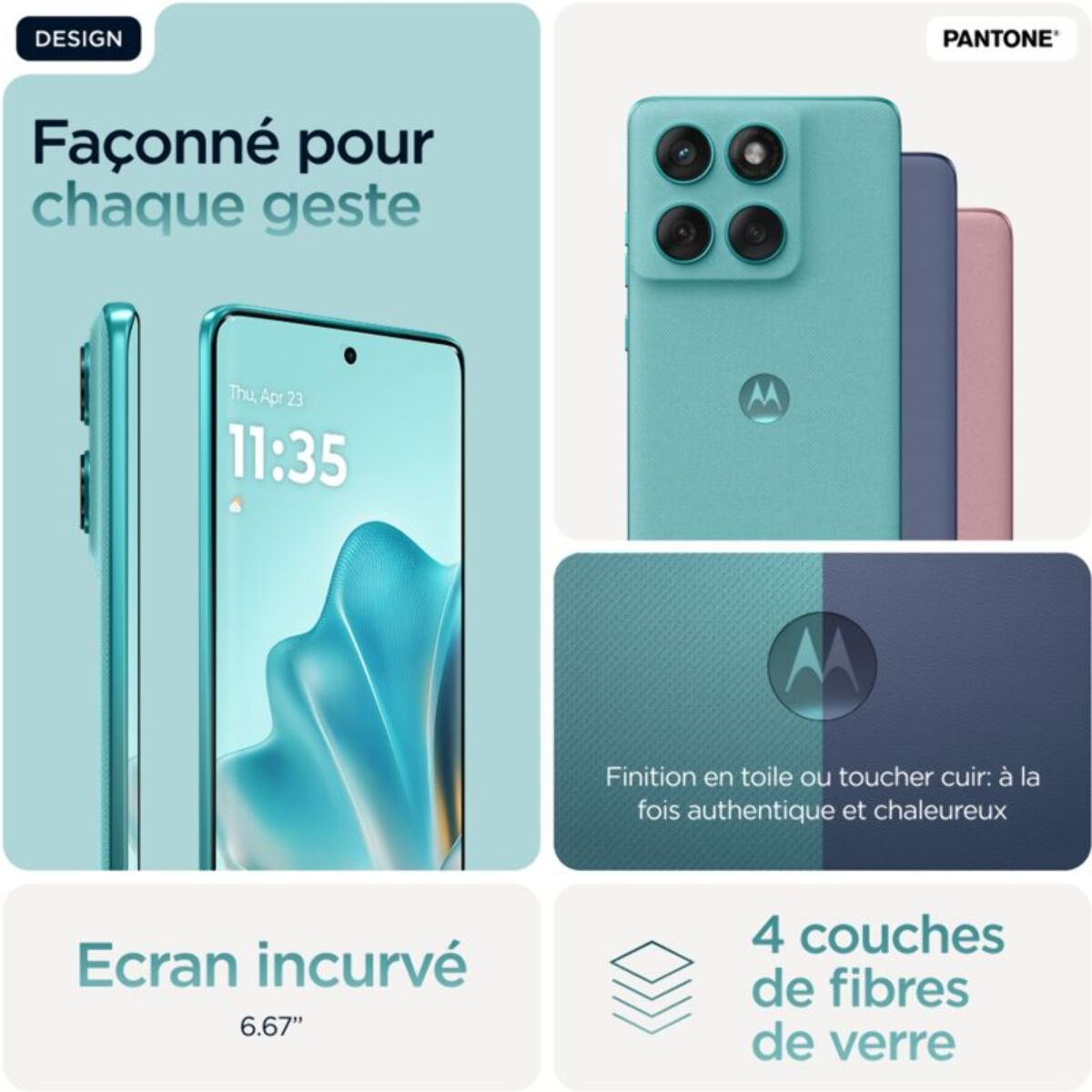 Smartphone MOTOROLA Edge 60 Fusion Amazonite 256Go