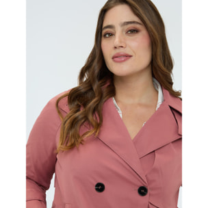 Fiorella Rubino - Trench corto doppiopetto - Rosa