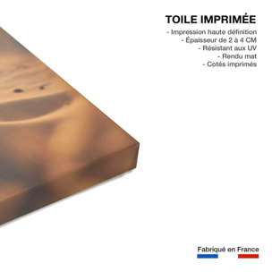 Tableau mer et plage coucher de soleil à la plage  Toile imprimée