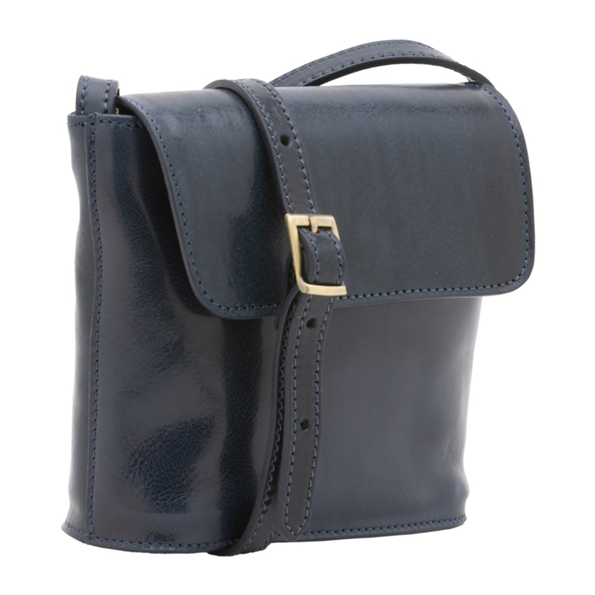 Borsa a tracolla uomo in vera pelle - Modello Castillon - 100% pelle - 16.0 x 17.5 x 7.0 cm