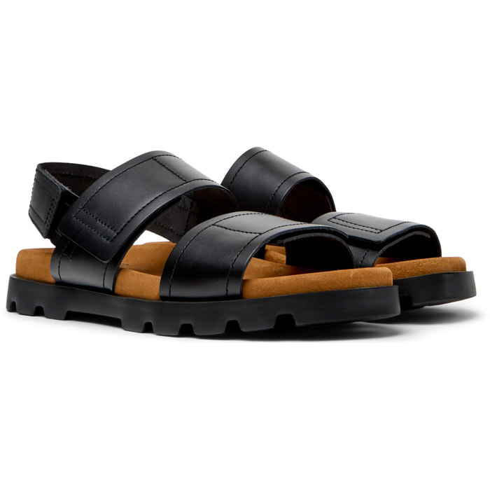 Sandalias - CAMPER Brutus Sandal - Negro - Cuero liso