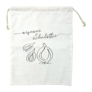 Sac de conservation pour oignons et échalottes en coton Fackelmann Nature