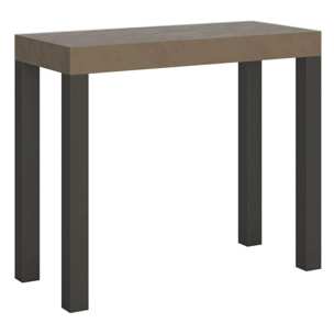 Consolle allungabile 90x40/196 cm Everyday Small Tortora telaio Antracite