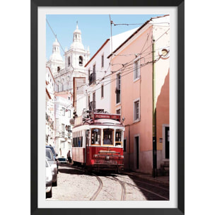 Affiche welcometoportugal Affiche + cadre en bois - Noir