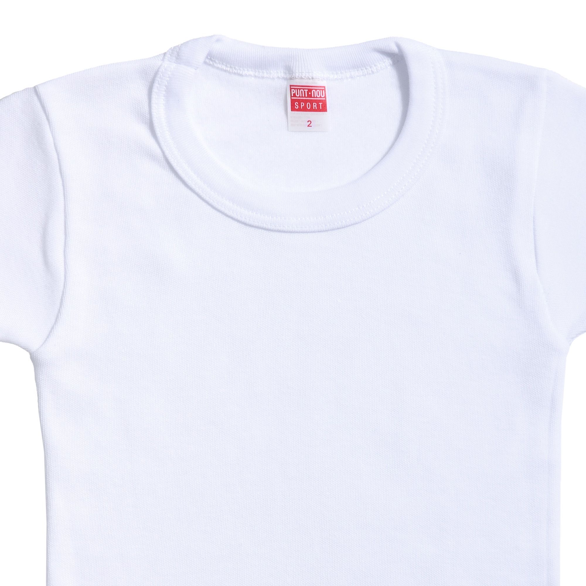 Camiseta Niño Felpa M/C Blanco Talla 10