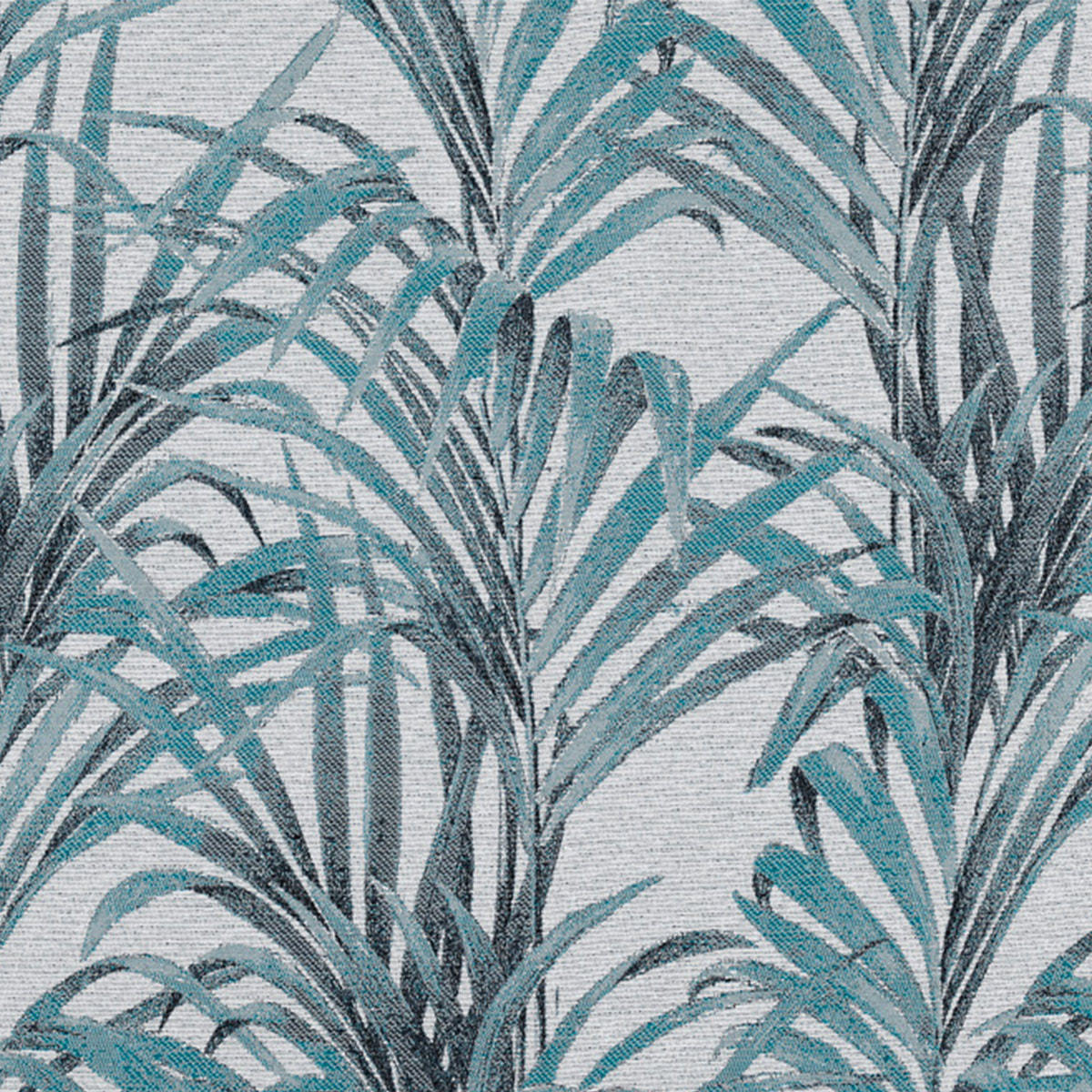 Tissu aux impressions exotiques - Bleu