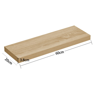 Mensola a scomparsa 60 cm rovere sonoma
