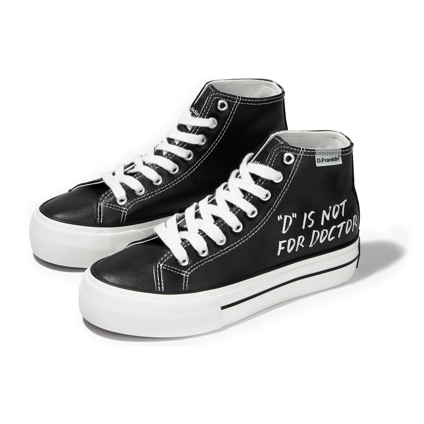 Zapatillas Altas en Negro One Way D Is Not Black D.Franklin